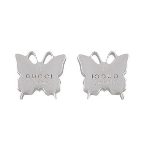 Gucci Butterfly Sterling Silver Post Earrings